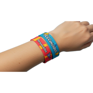 Pulseiras em tecido Perssonalizadas, Acompanha  lacre de segurança
