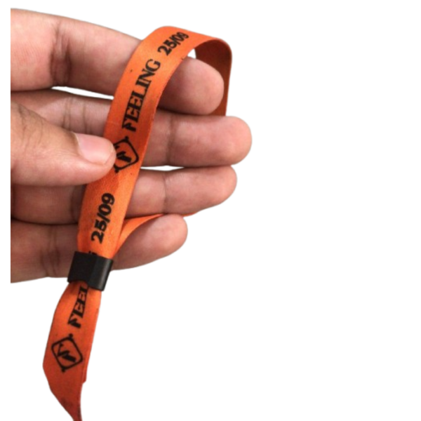 Pulseiras em tecido Perssonalizadas, Acompanha  lacre de segurança - Imagem 2