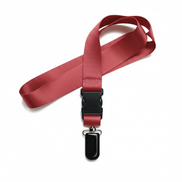 Cordão Liso sem personalização + presilha jacare e chapinha - Imagem 2